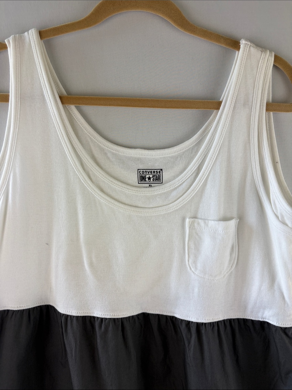Converse White and Dark Gray Tank Dress